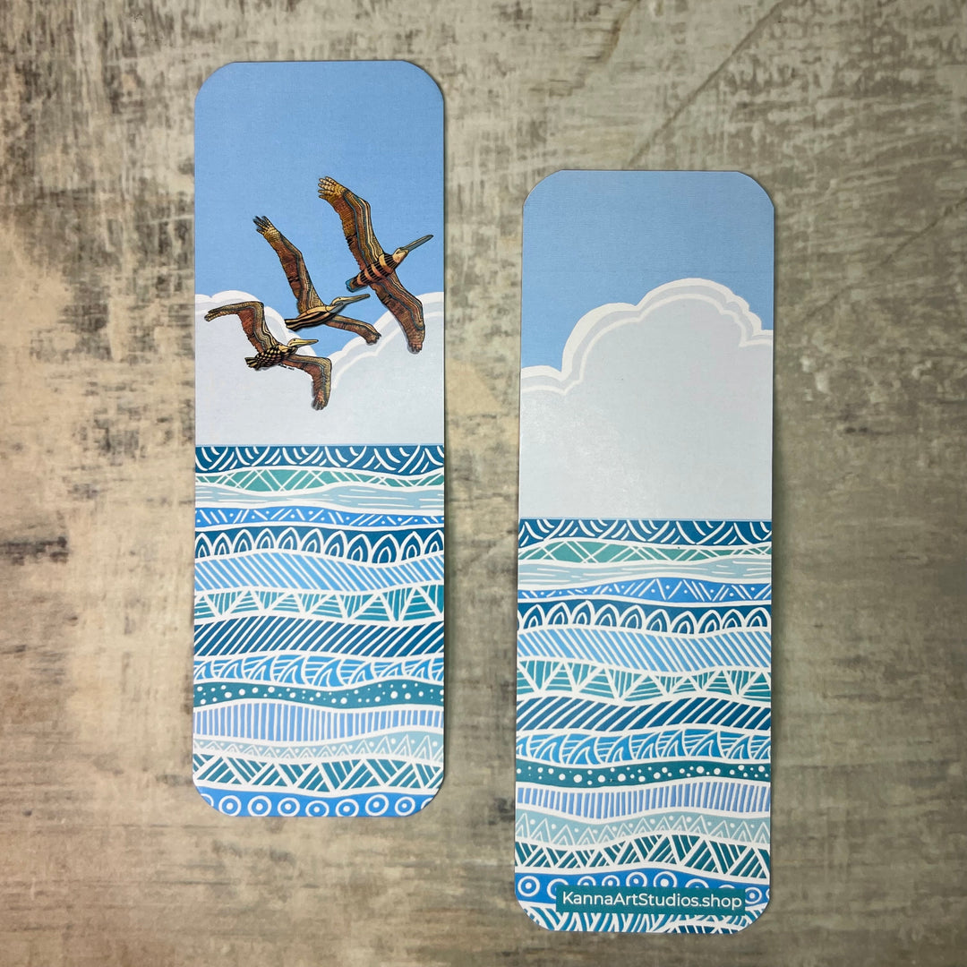 Pelican Squadron Bookmark 2x6 | Pelican Squadron Bookmark | Pelican Squadron Book Mark for Readers, Students, Ocean Lovers Gift