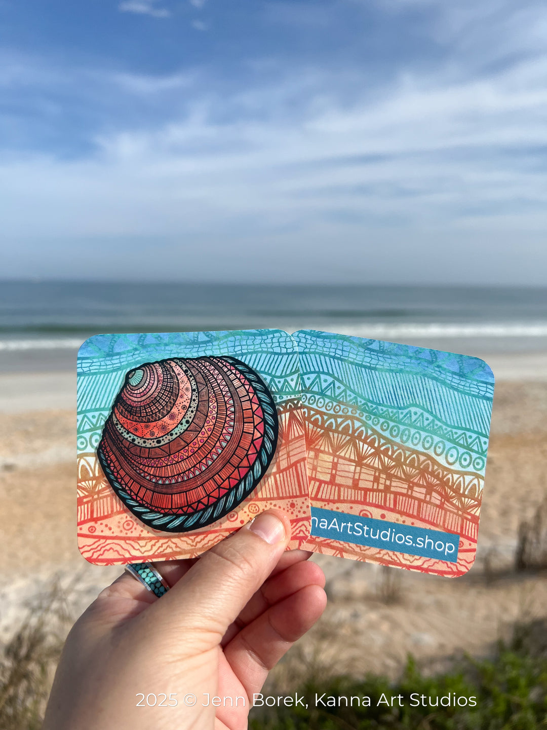Buttercup Lucine | Paper Coaster 3.5 X 3.5 | Buttercup Lucine Paper Coaster | Buttercup Lucine Coaster for journalers, ocean lovers, or ocean themed gathering (Copy)
