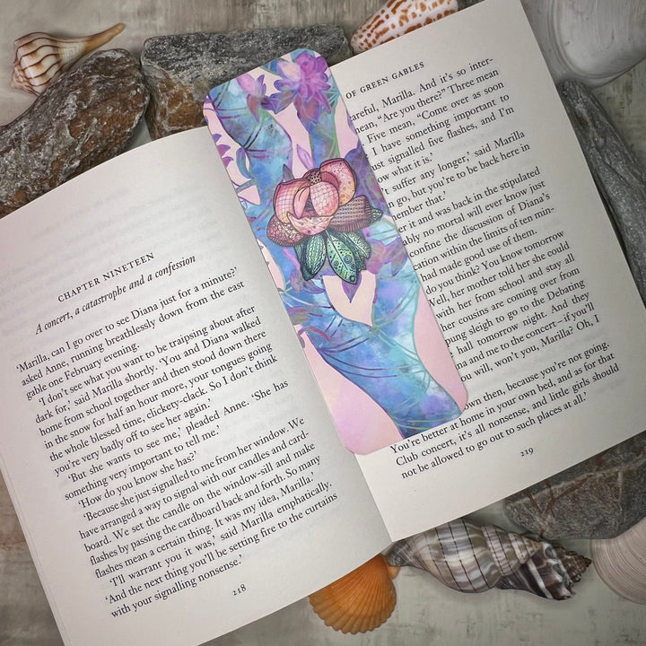 Bookmark - Magnolla 2 - Orange, Pink - 2x6"