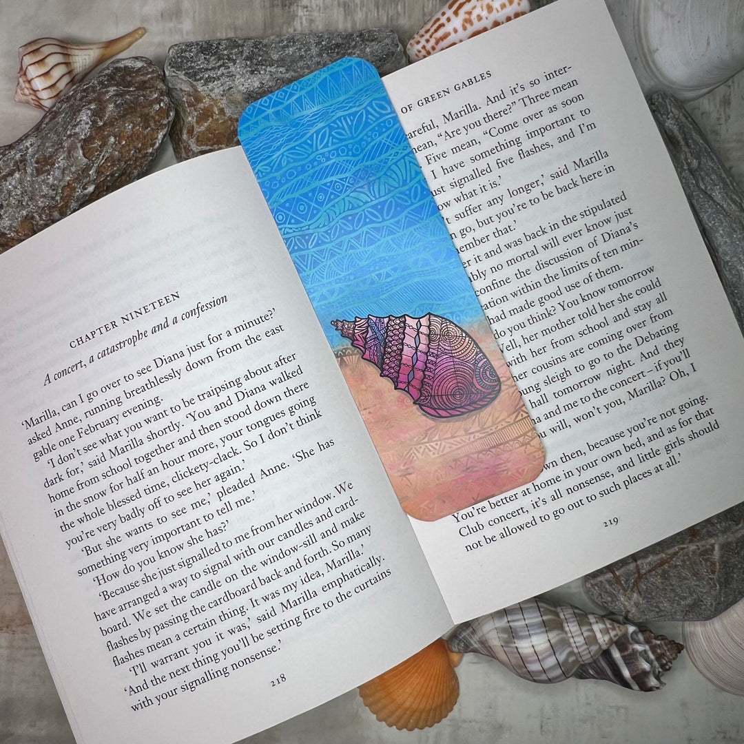 Conch | Bookmark 2x6 | Conch Bookmark | Conch Book Mark for Readers, Students, Ocean Lovers Gift