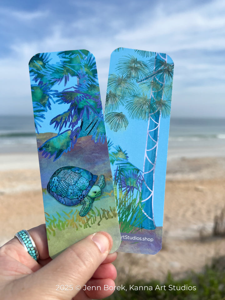 Gopher Tortoise | Bookmark 2x6 | Gopher Tortoise Bookmark | Gopher Tortoise Book Mark for Readers, Students, Ocean Lovers Gift
