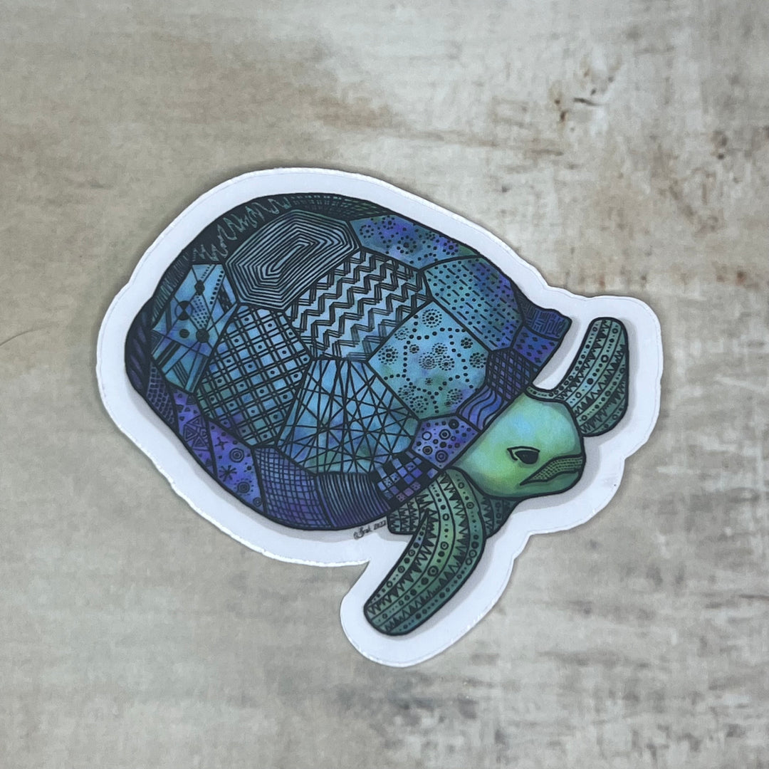 Gopher Tortoise | Stickers 2" or 3" | Gopher Tortoise Vinyl Sticker | Clear, Gopher Tortoise Decal for Laptop, Water Bottle, Journal, Gift for Ocean Lovers