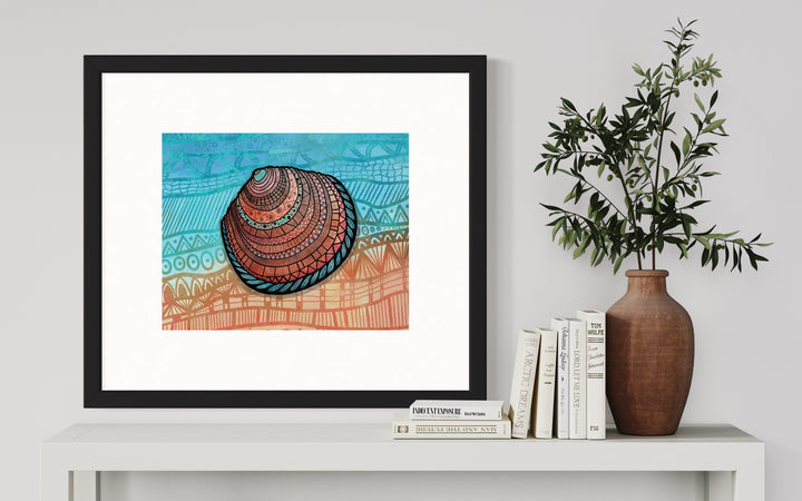 Buttercup Lucine | Art Print 8 x 10 | Colorful Ocean Wall Art | Buttercup Lucine Illustration, Coastal Beach Decor