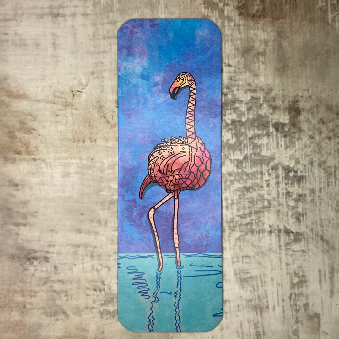 Bookmark - Flamingos - Pink - 2x6"