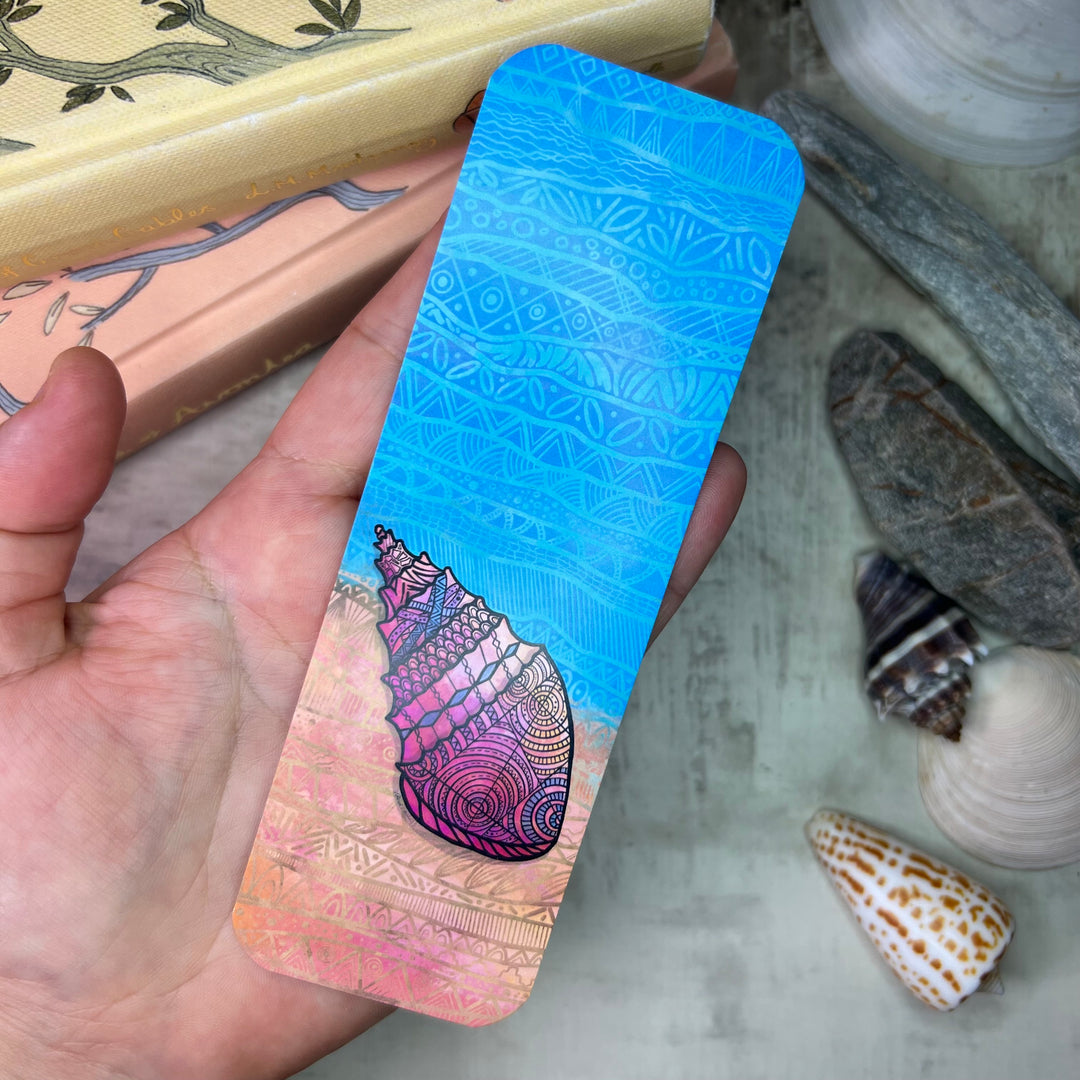 Conch | Bookmark 2x6 | Conch Bookmark | Conch Book Mark for Readers, Students, Ocean Lovers Gift