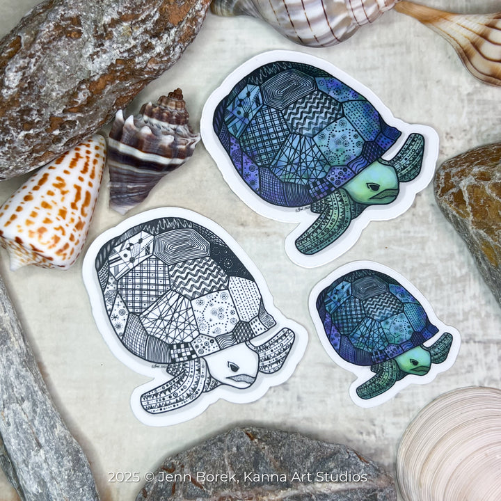 Gopher Tortoise | Stickers 2" or 3" | Gopher Tortoise Vinyl Sticker | Clear, Gopher Tortoise Decal for Laptop, Water Bottle, Journal, Gift for Ocean Lovers