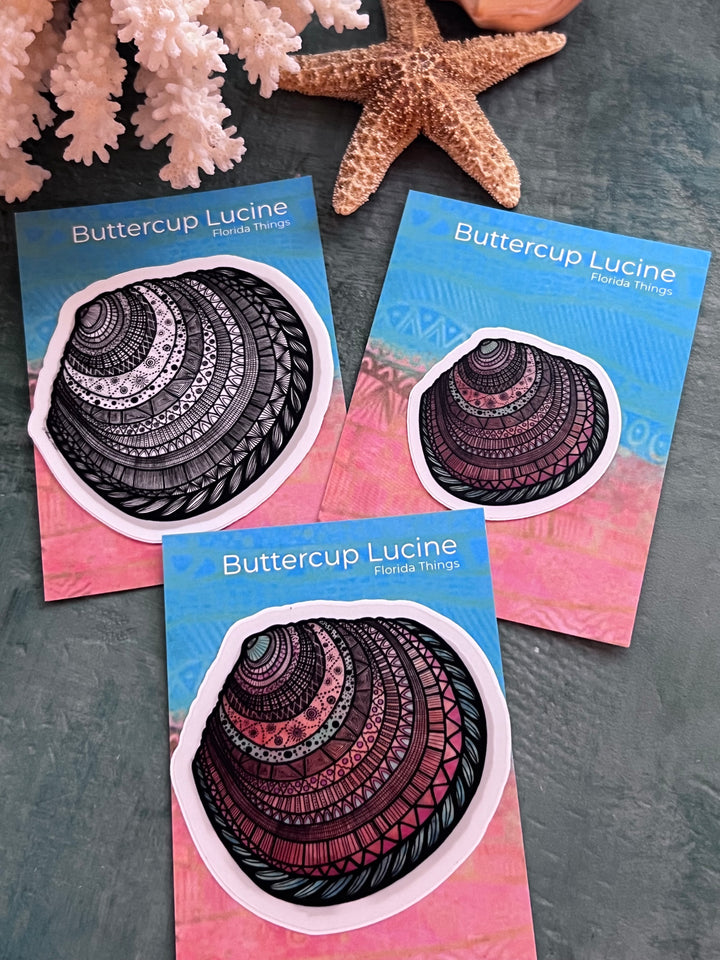 Buttercup Lucine | Stickers 2" or 3" | Buttercup Lucine Vinyl Sticker | Clear, Buttercup Lucine Decal for Laptop, Water Bottle, Journal, Gift for Ocean Lovers