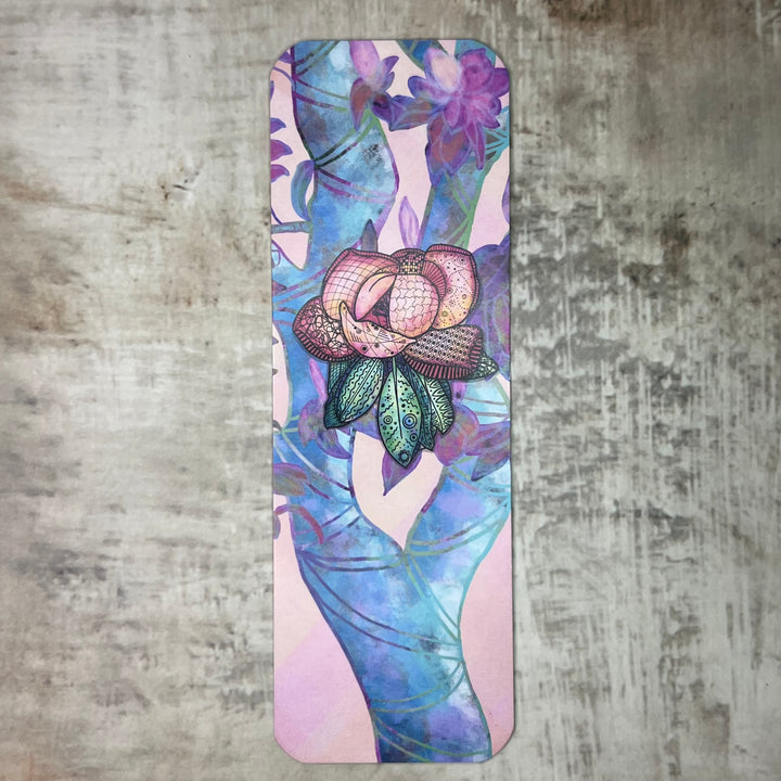 Bookmark - Magnolla 2 - Orange, Pink - 2x6"