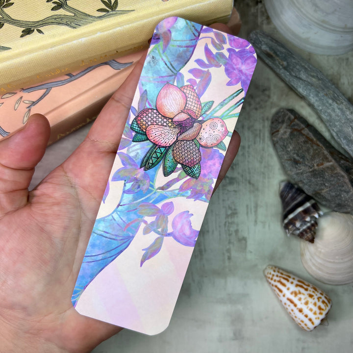 Bookmark - Magnolla 1 - Orange, Pink - 2x6"