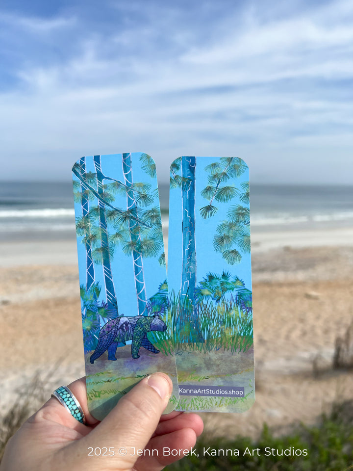 Bear | Bookmark 2x6 | Bear Bookmark | Bear Bookmark for Readers, Students, Ocean Lovers Gift