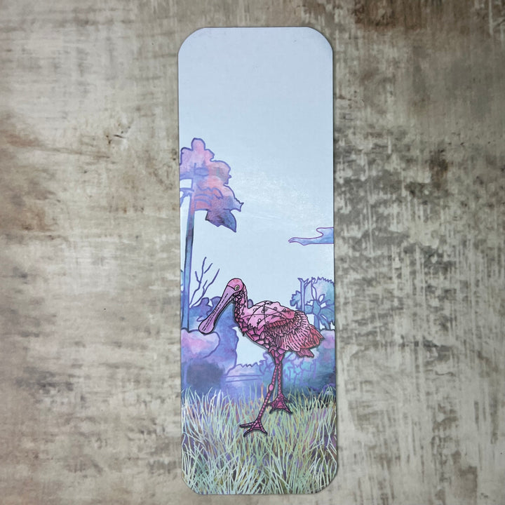 Bookmark - Spoonbill - Pink - 2x6"