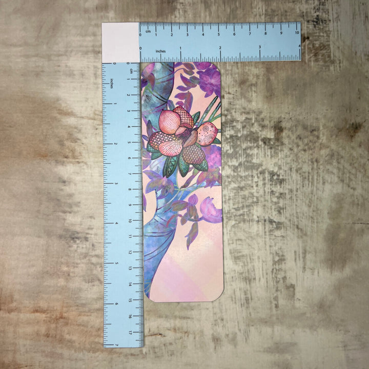Bookmark - Magnolla 1 - Orange, Pink - 2x6"