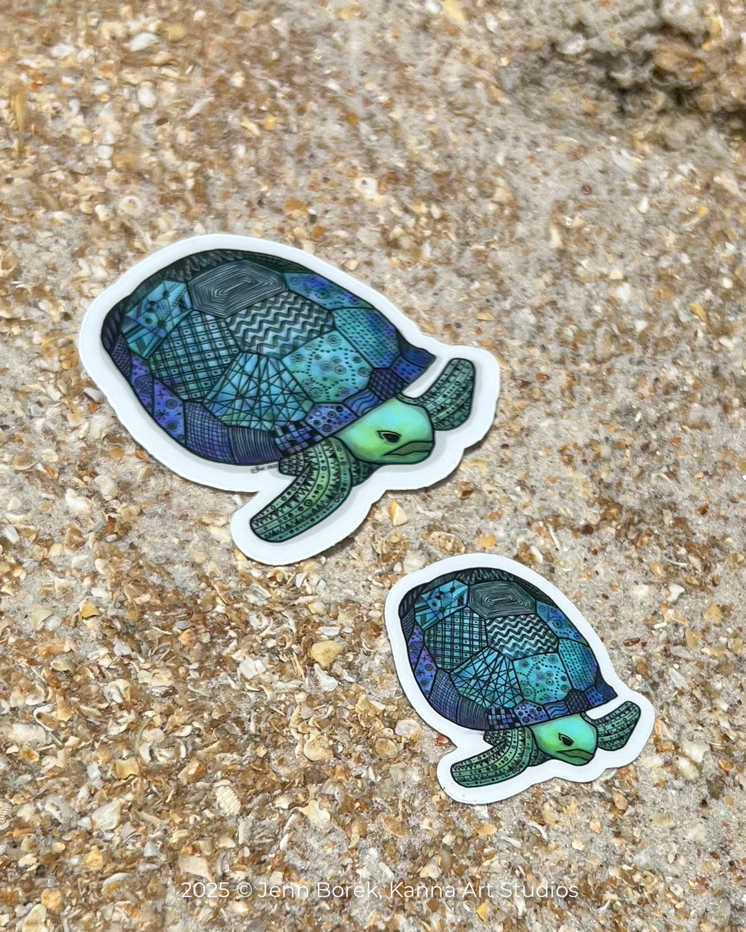 Gopher Tortoise | Stickers 2" or 3" | Gopher Tortoise Vinyl Sticker | Clear, Gopher Tortoise Decal for Laptop, Water Bottle, Journal, Gift for Ocean Lovers