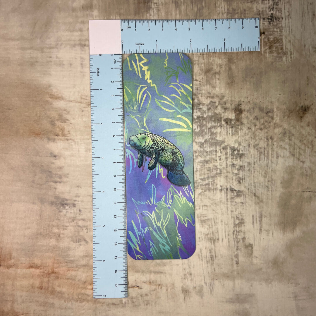 Bookmark - Manatee - Green - 2x6"