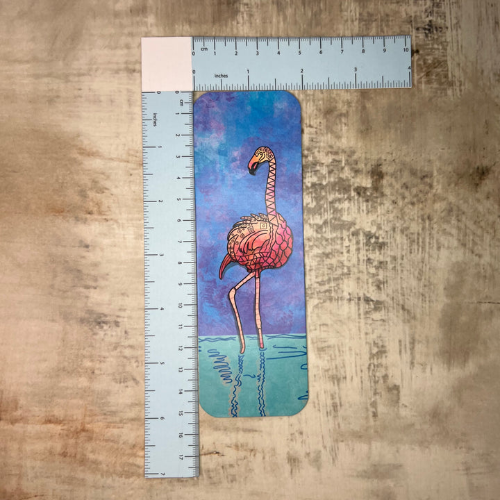 Bookmark - Flamingos - Pink - 2x6"