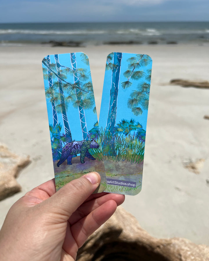 Bear | Bookmark 2x6 | Bear Bookmark | Bear Bookmark for Readers, Students, Ocean Lovers Gift