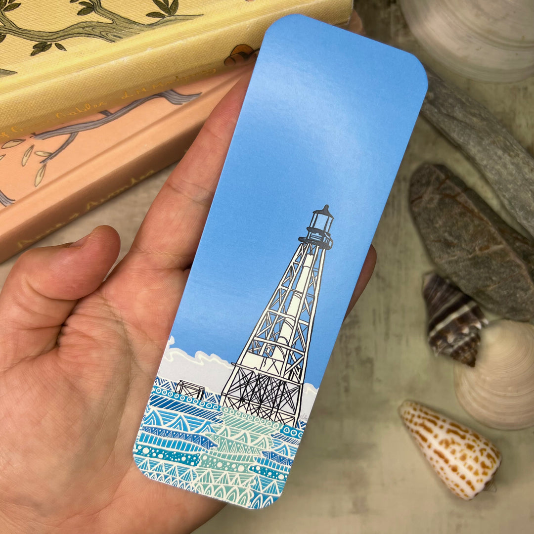 Bookmark - Alligator Lighthouse - Turquoise - 2x6"