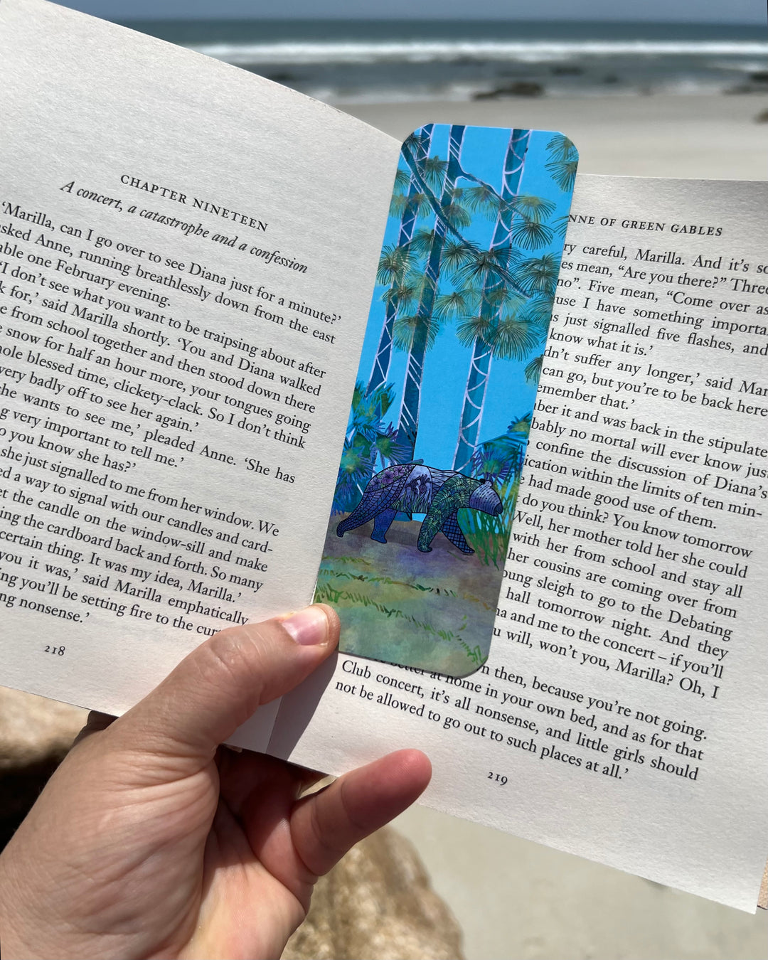 Bear | Bookmark 2x6 | Bear Bookmark | Bear Bookmark for Readers, Students, Ocean Lovers Gift