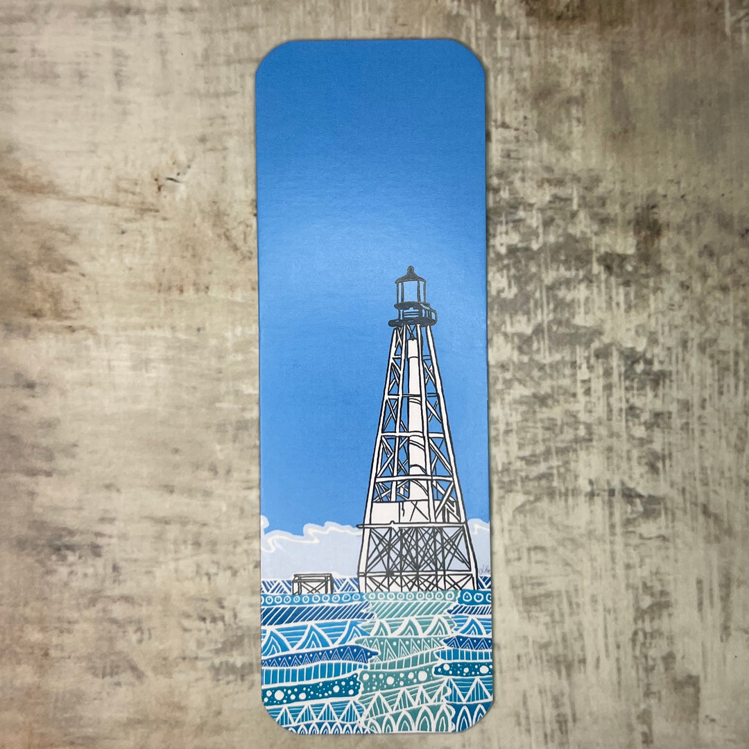 Bookmark - Alligator Lighthouse - Turquoise - 2x6"
