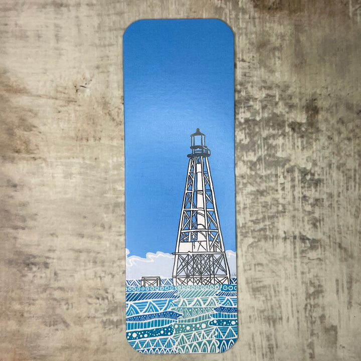 Bookmark - Alligator Lighthouse - Turquoise - 2x6"