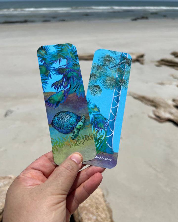 Gopher Tortoise | Bookmark 2x6 | Gopher Tortoise Bookmark | Gopher Tortoise Book Mark for Readers, Students, Ocean Lovers Gift