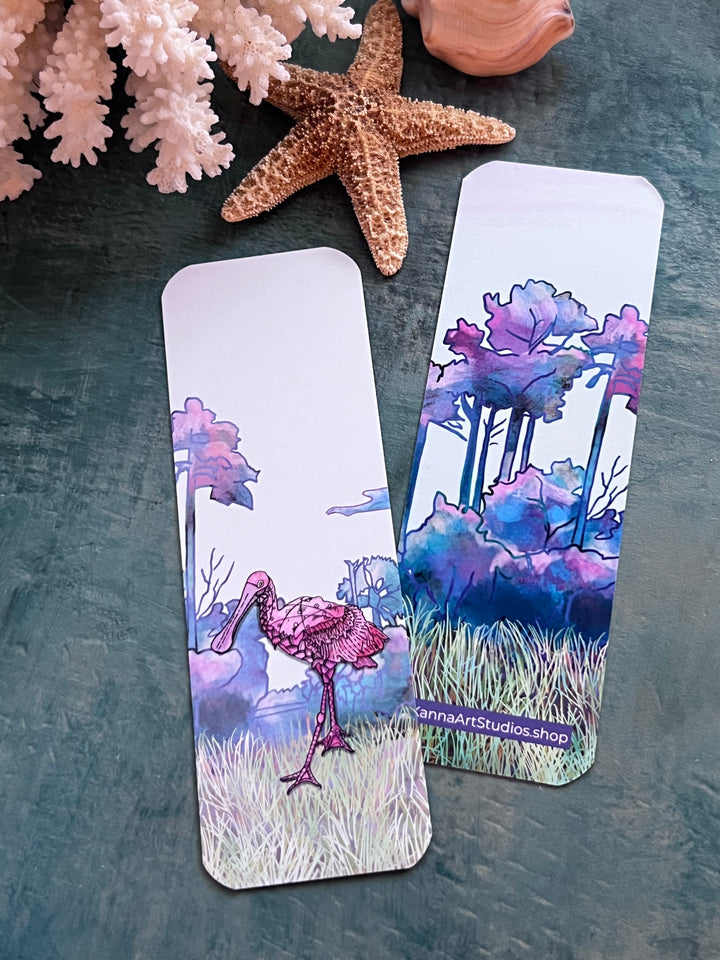 Spoonbill | Bookmark 2x6 | Ocean Spoonbill Bookmark | Cute Spoonbill Book Mark for Readers, Students, Ocean Lovers Gift