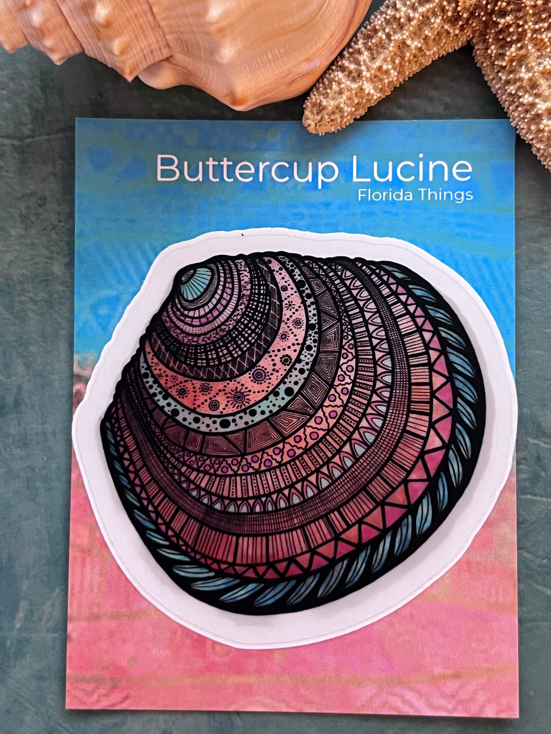 Buttercup Lucine | Stickers 2" or 3" | Buttercup Lucine Vinyl Sticker | Clear, Buttercup Lucine Decal for Laptop, Water Bottle, Journal, Gift for Ocean Lovers