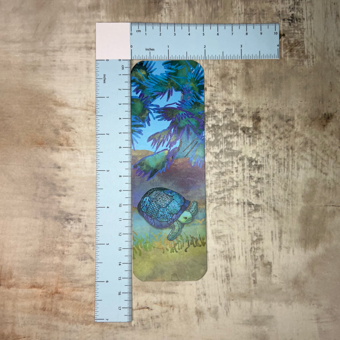 Bookmark - Gopher Tortoise - Blue, Purple - 2x6"