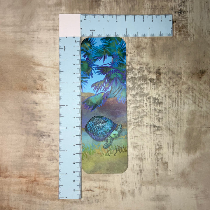 Bookmark - Gopher Tortoise - Blue, Purple - 2x6"