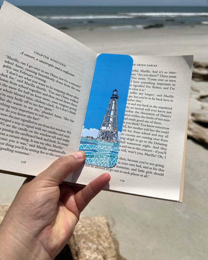Alligator Reef Lighthouse | Bookmark 2x6 | Alligator Reef Lighthouse Bookmark | Alligator Reef Lighthouse Book Mark for Readers, Students, Ocean Lovers Gift