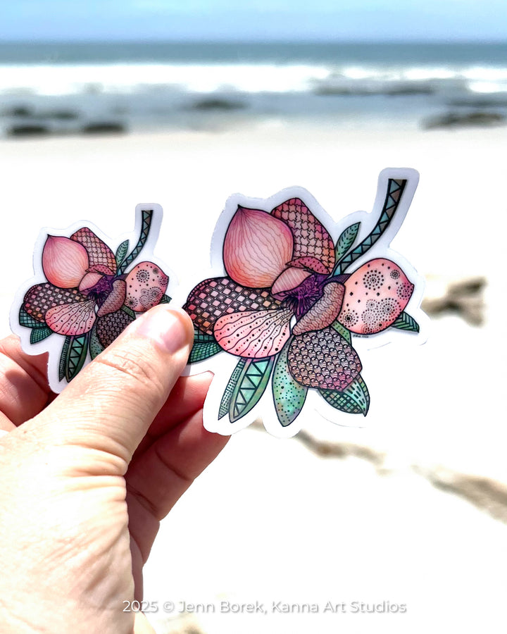 Magnolia 1 | Stickers 2" or 3" | Cute Magnolia 1 Vinyl Sticker | Clear, Magnolia 1 Decal for Laptop, Water Bottle, Journal, Gift for Ocean Lovers