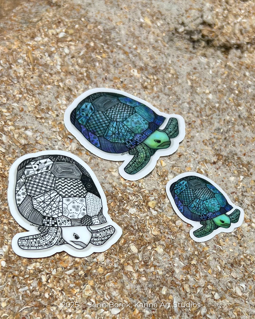 Gopher Tortoise | Stickers 2" or 3" | Gopher Tortoise Vinyl Sticker | Clear, Gopher Tortoise Decal for Laptop, Water Bottle, Journal, Gift for Ocean Lovers