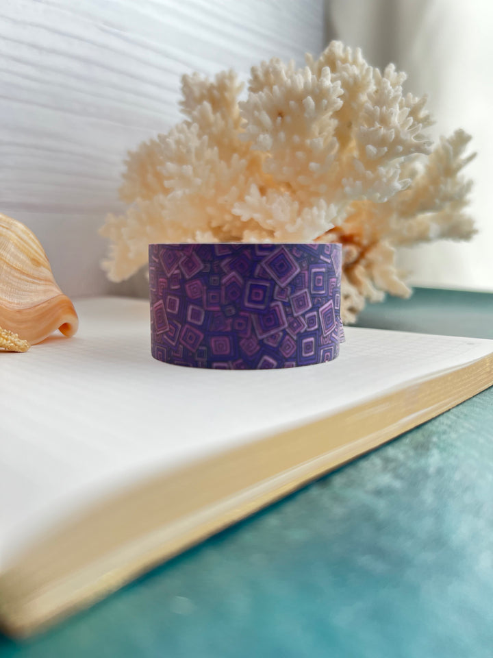 Washi Tape Tossed Squares| Hand-Drawn Geometric Pattern | Seamless Fabric Design | Decorative Journal Tape | Kanna Art Studios