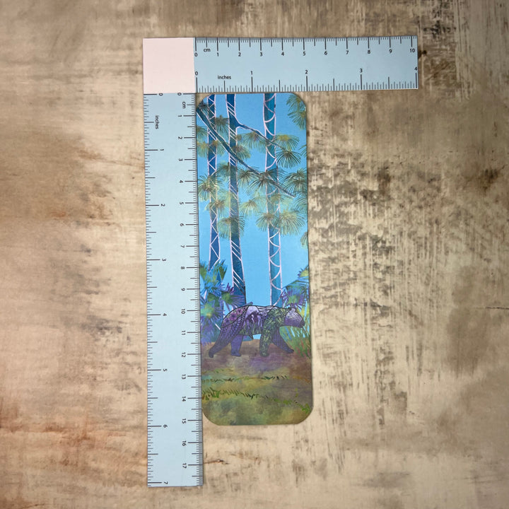 Bookmark - Bear - Purple, Green - 2x6"
