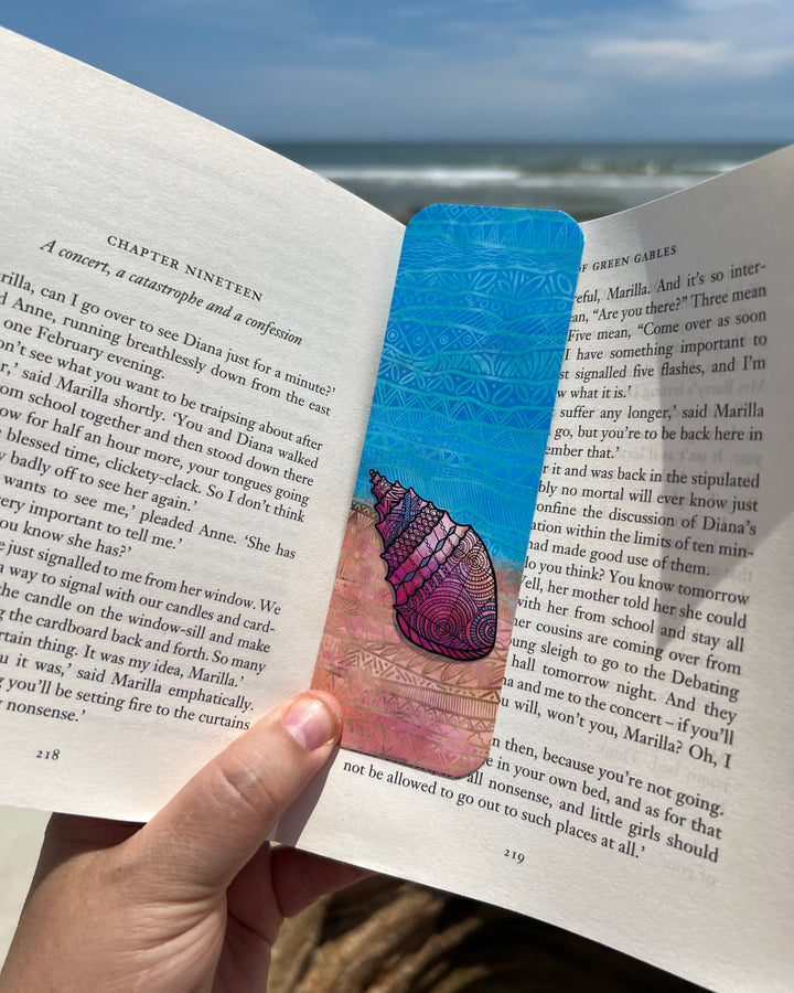 Conch | Bookmark 2x6 | Conch Bookmark | Conch Book Mark for Readers, Students, Ocean Lovers Gift