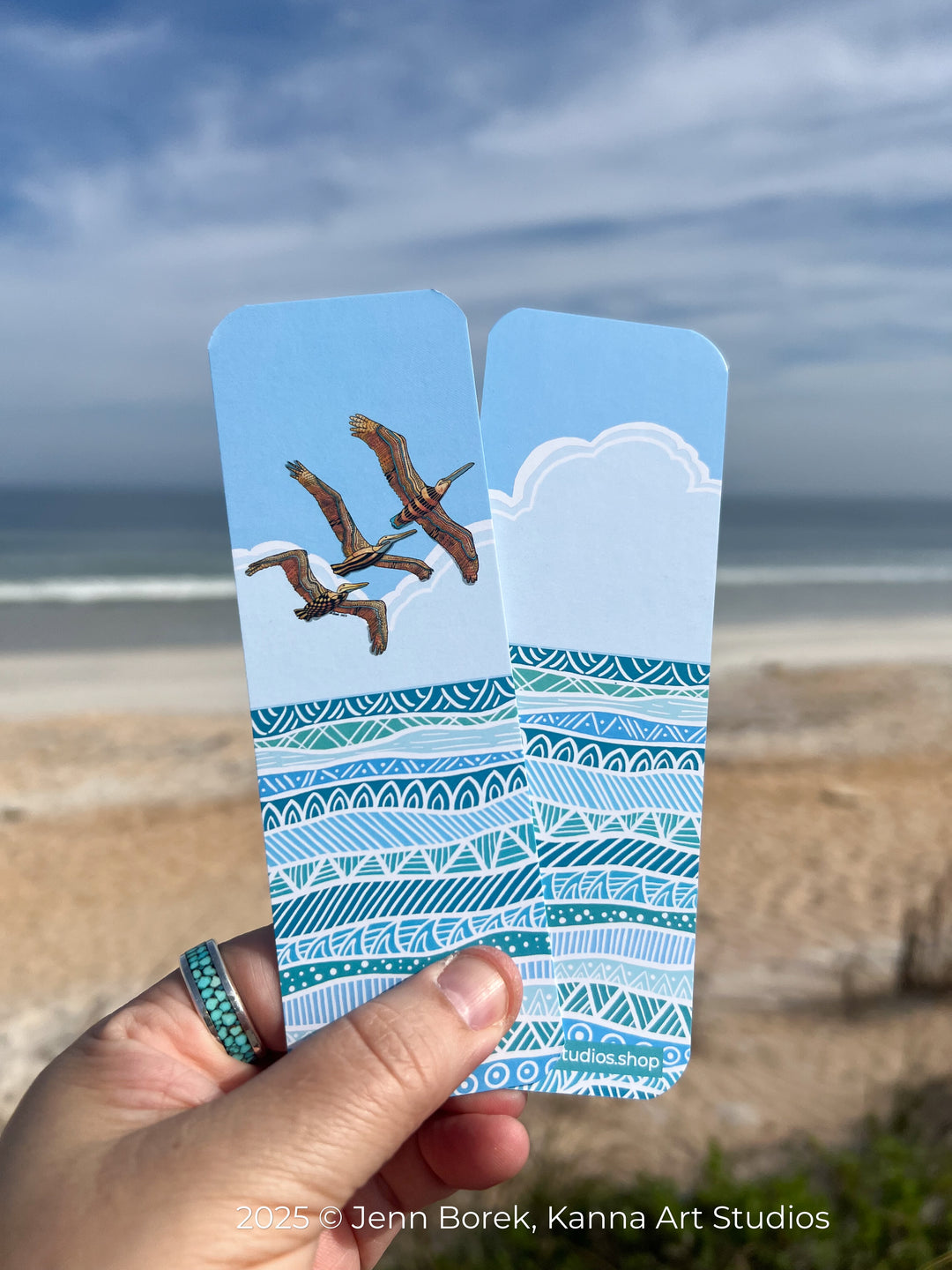 Pelican Squadron Bookmark 2x6 | Pelican Squadron Bookmark | Pelican Squadron Book Mark for Readers, Students, Ocean Lovers Gift