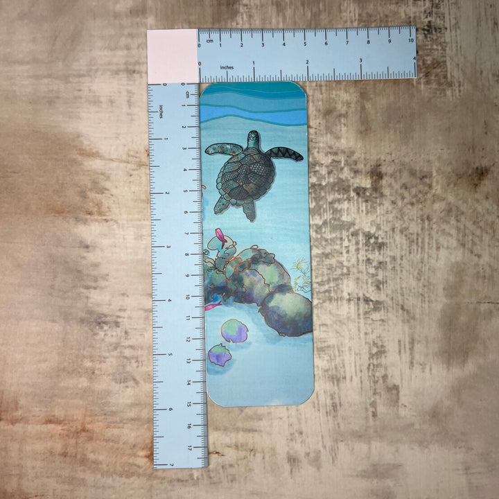 Bookmark - Sea Turtle - Turquoise - 2x6"