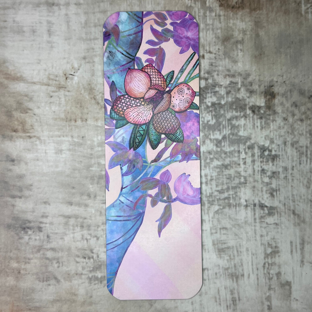 Bookmark - Magnolla 1 - Orange, Pink - 2x6"