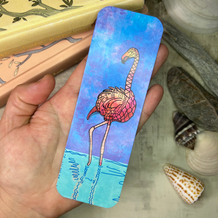 Bookmark - Flamingos - Pink - 2x6"