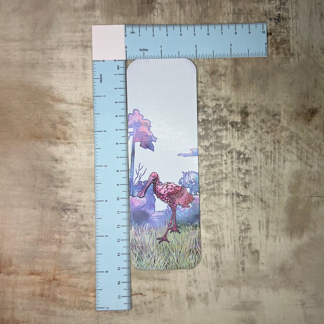 Bookmark - Spoonbill - Pink - 2x6"