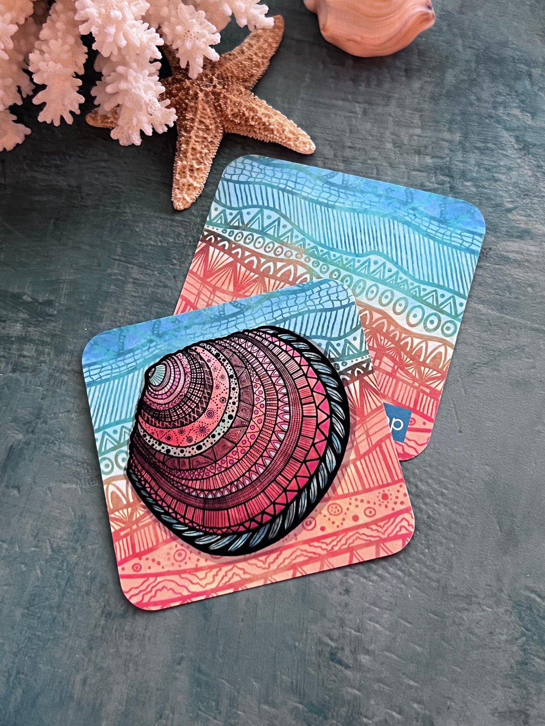 Buttercup Lucine | Paper Coaster 3.5 X 3.5 | Buttercup Lucine Paper Coaster | Buttercup Lucine Coaster for journalers, ocean lovers, or ocean themed gathering (Copy)