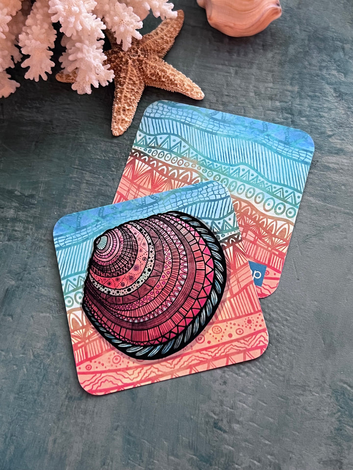 Buttercup Lucine | Paper Coaster 3.5 X 3.5 | Buttercup Lucine Paper Coaster | Buttercup Lucine Coaster for journalers, ocean lovers, or ocean themed gathering (Copy)