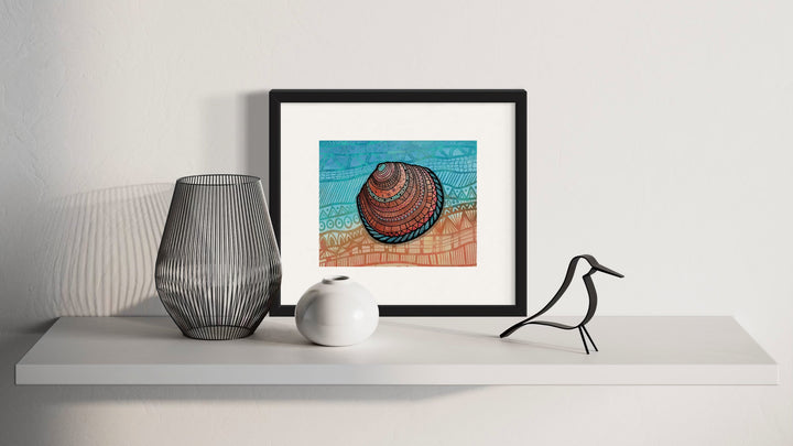 Buttercup Lucine | Art Print 8 x 10 | Colorful Ocean Wall Art | Buttercup Lucine Illustration, Coastal Beach Decor