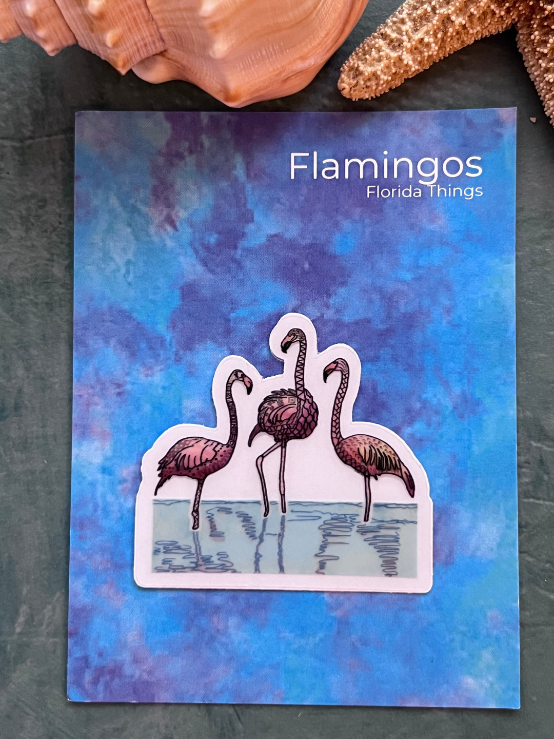 Flamingos Stickers 2" or 3" | Cute Flamingos Vinyl Sticker | Clear, Pink, Flamingos Decal for Laptop, Water Bottle, Journal, Gift for Ocean Lovers