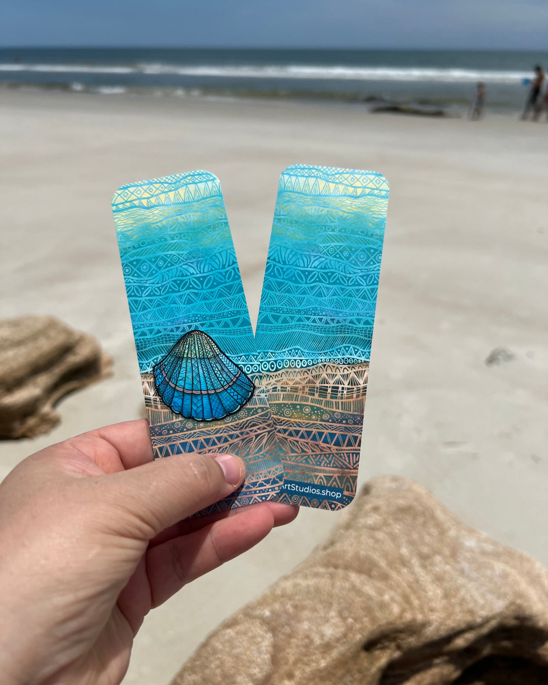 Cockleshell | Bookmark 2x6 | Cockleshell Bookmark | Cockleshell Book Mark for Readers, Students, Ocean Lovers Gift