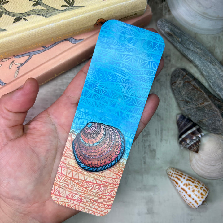 Bookmark - Buttercup Lucine - Orange, Turquoise - 2x6"